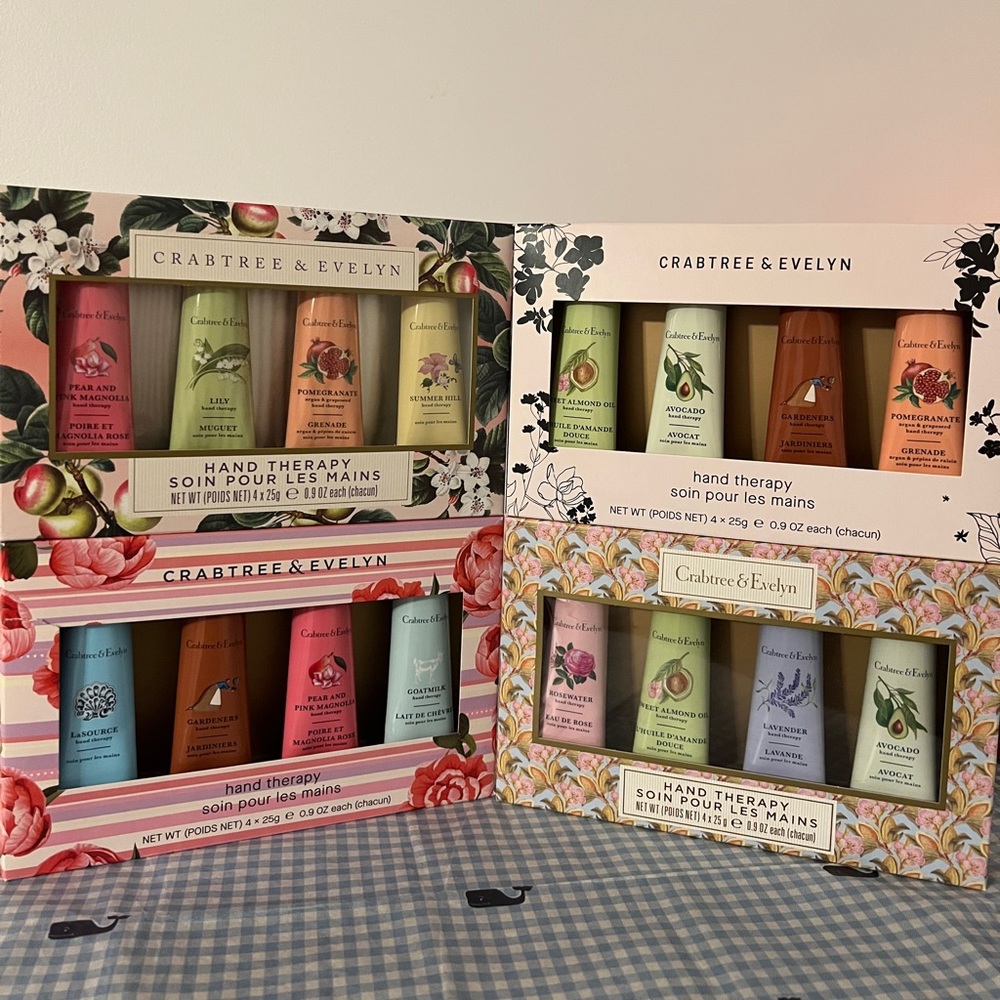 4 set Crabtree Evelyn Hand